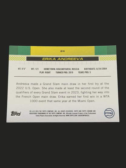 2024 Topps Chrome Erika Andreeva