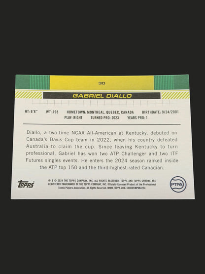 2024 Topps Chrome Gabriel Diallo