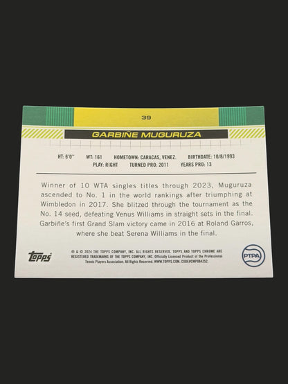 2024 Topps Chrome Garbine Muguruza