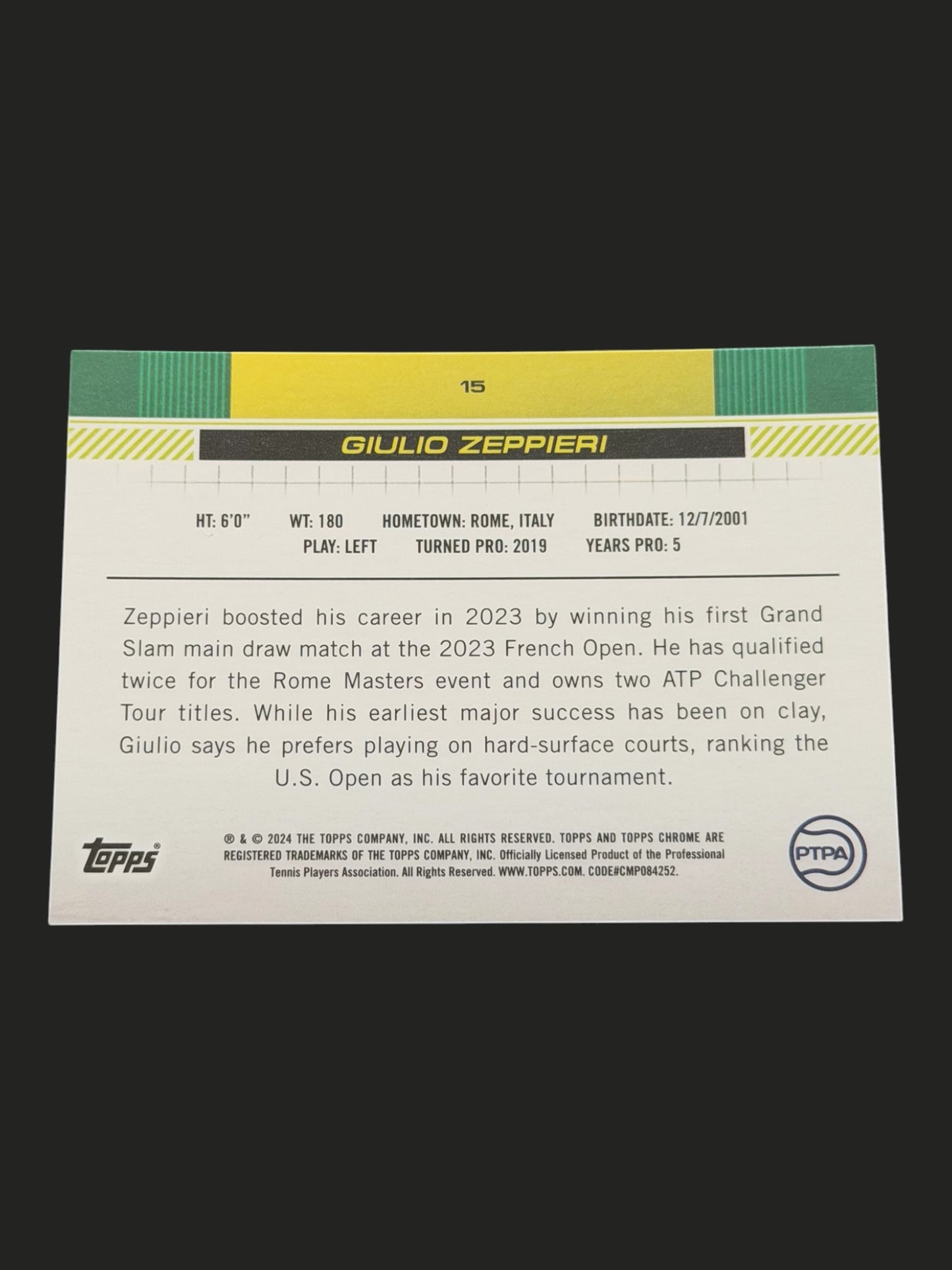2024 Topps Chrome Giulio Zeppieri