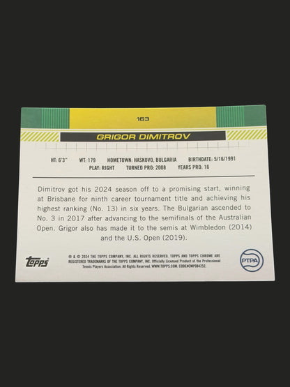 2024 Topps Chrome Grigor Dimitrov