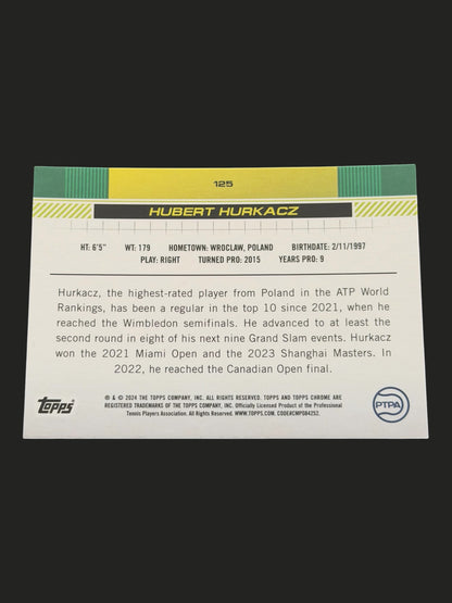 2024 Topps Chrome Hubert Hurkacz