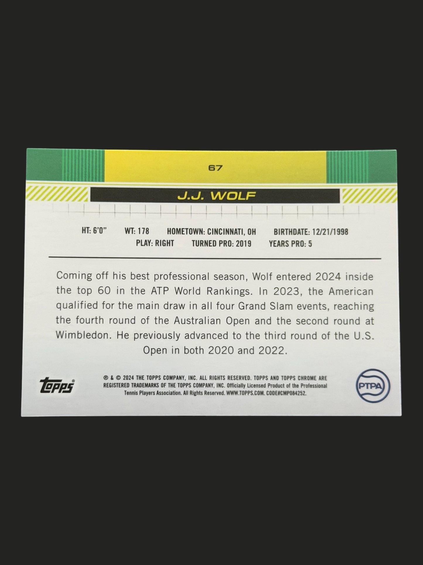 2024 Topps Chrome J.J Wolf