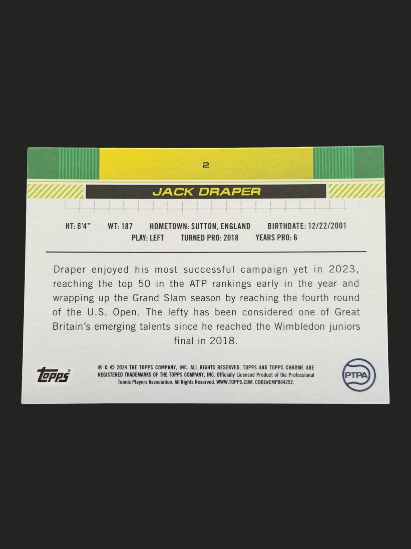 2024 Topps Chrome Jack Draper