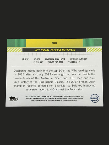 2024 Topps Chrome Jelena Ostapenko