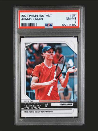 2024 Panini - Jannik Sinner Jannik Sinner — Instant (PSA 8) tennis card
