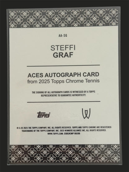2025 Topps Chrome Aces Autograph Steffi Graf