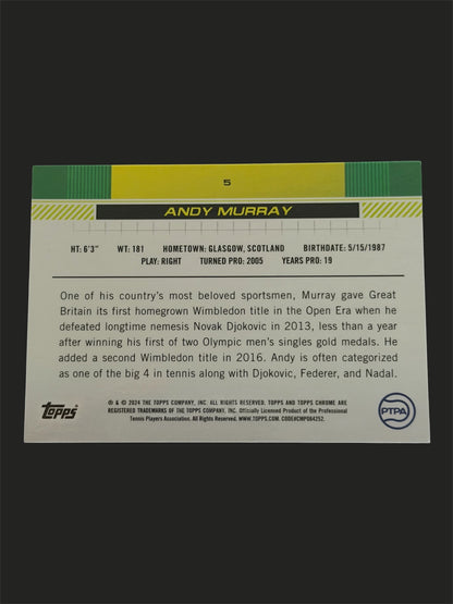 2024 Topps Chrome Tennis Gold Refractor 47/50 Andy Murray