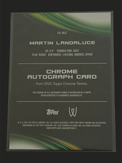 2025 Topps Chrome Autograph Martin Landaluce