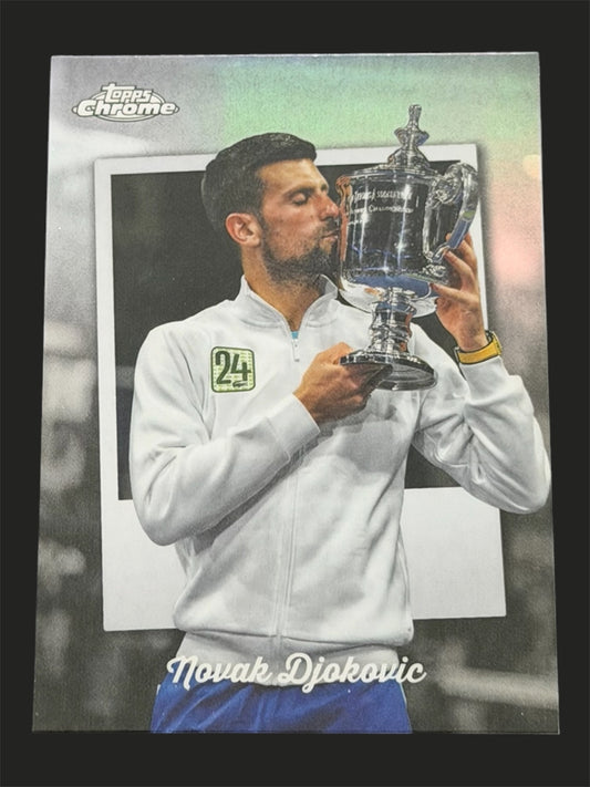 2025 Topps Chrome Tennis Captured Novak Djokovic