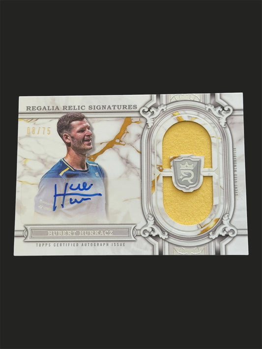 2024 Topps Royalty Regalia Relics Signatures 08/75 Hubert Hurkacz