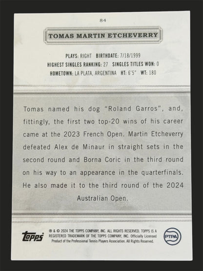 2024 Topps Royalty 35/99 Tomas Martin Etcheverry