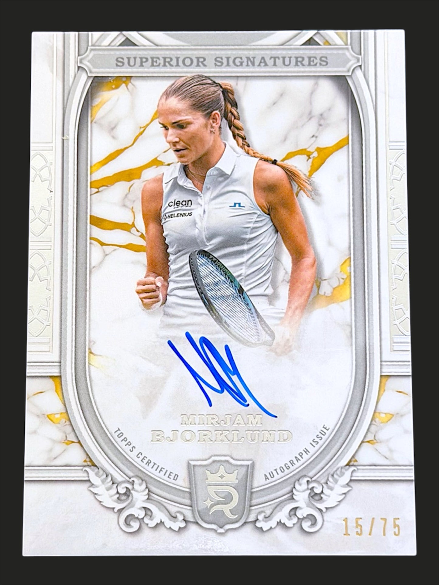 2024 Topps Royalty Superior Signatures 15/75 Mirjam Bjorklund