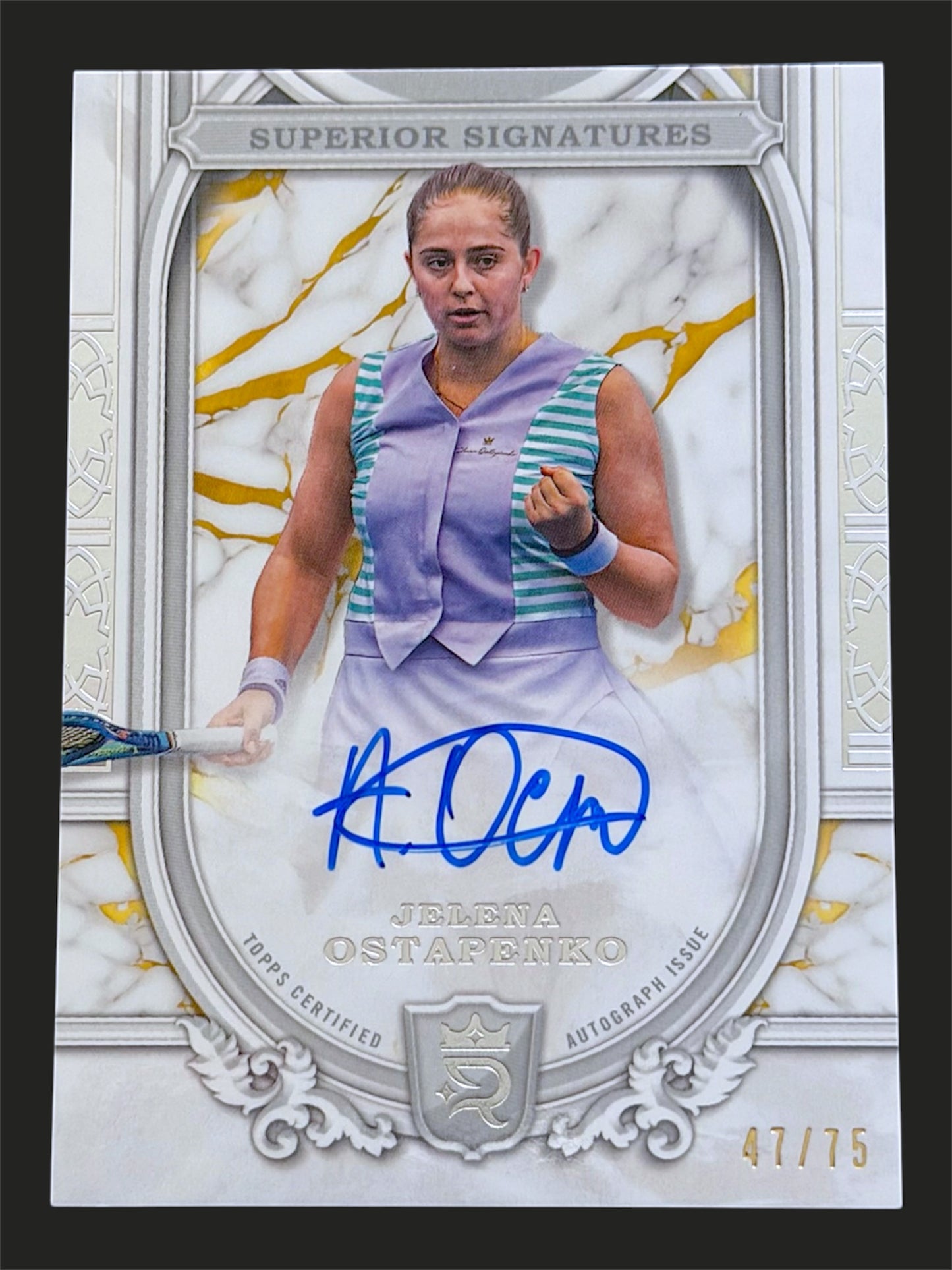 2024 Topps Royalty Superior Signatures 47/75 Jelena Ostapenko