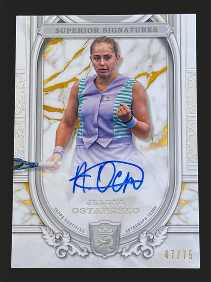 2024 Topps Royalty Superior Signatures 47/75 Jelena Ostapenko