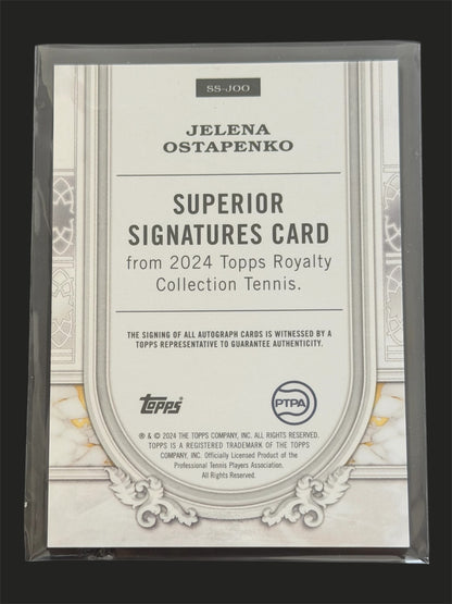 2024 Topps Royalty Superior Signatures 47/75 Jelena Ostapenko