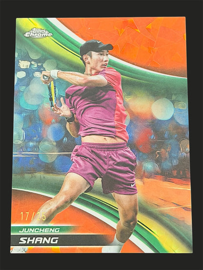2025 Topps Chrome Sapphire Orange 17/25 Juncheng Shang