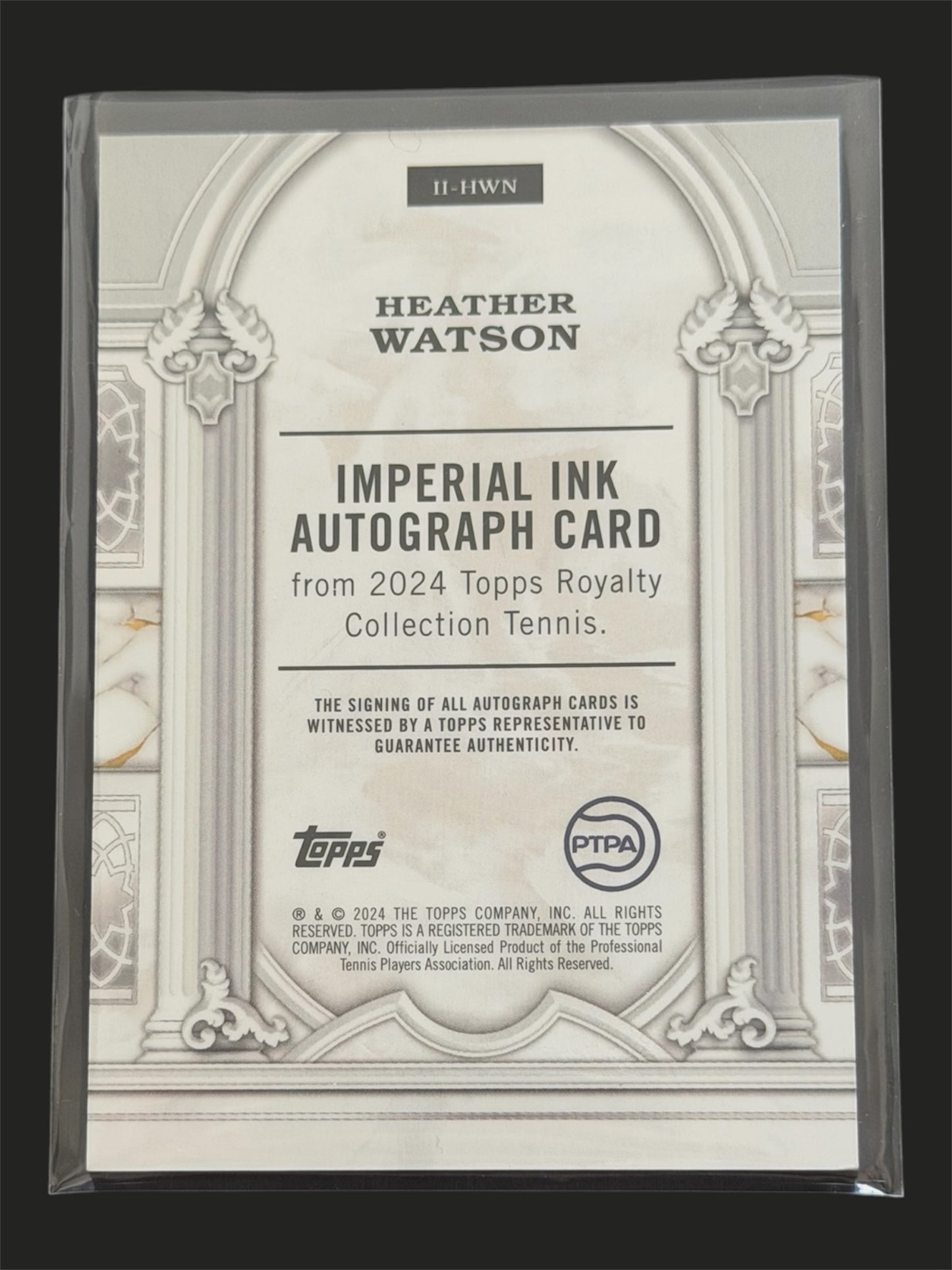 2024 Topps Royalty Imperial Ink Auto 38/75 Heather Watson