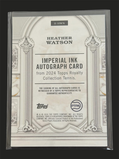 2024 Topps Royalty Imperial Ink Auto 38/75 Heather Watson
