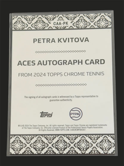 2025 Topps Chrome Orange Aces Auto 09/25 Petra Kvitova