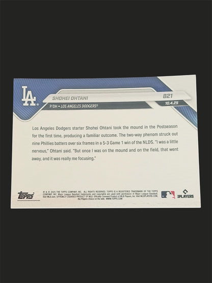 2025 Topps Now Shohei Ohtani NLDS