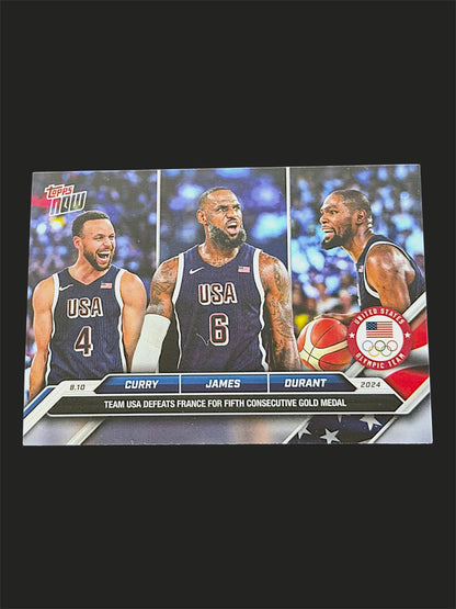 2024 Topps Now Stephen Curry & Lebron James & Kevin Durant