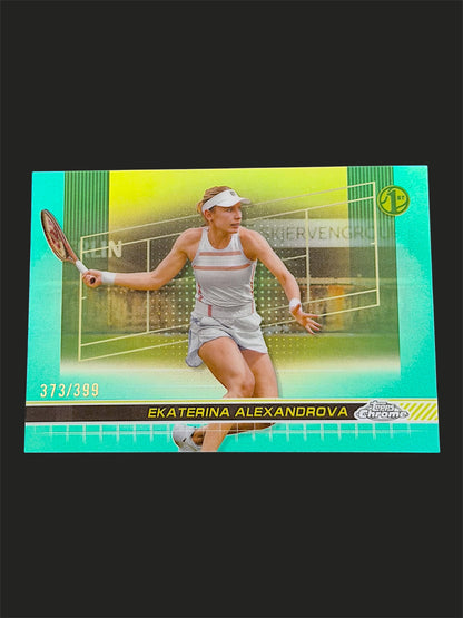 2024 Topps Chrome Tennis Aqua Refractor /399 Ekaterina Alexandrova