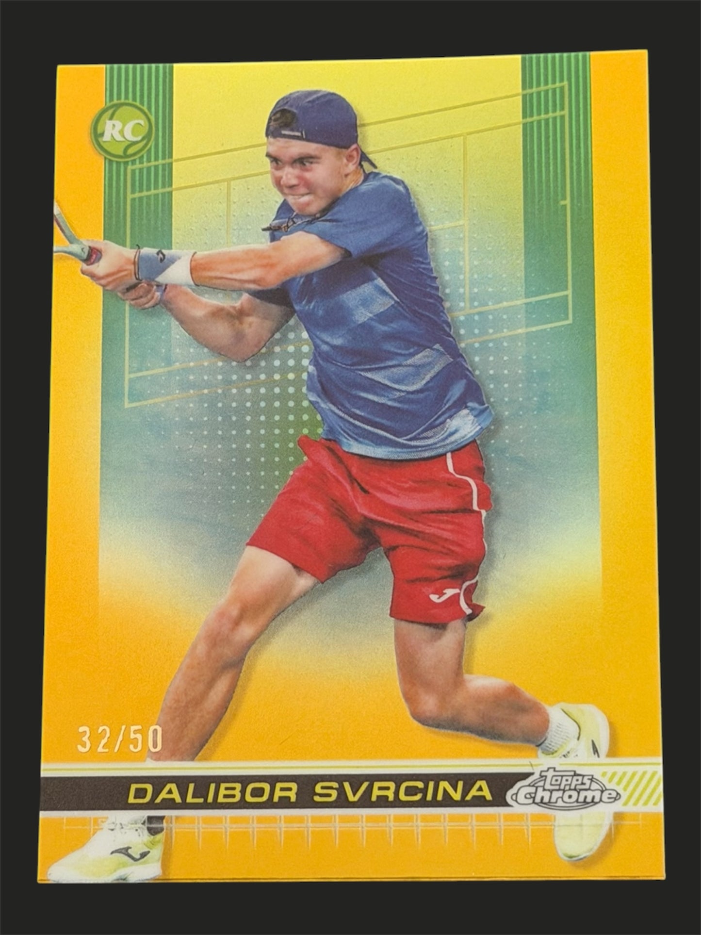 2024 Topps Chrome Tennis Gold Refractor /50 Dalibor Svrcina