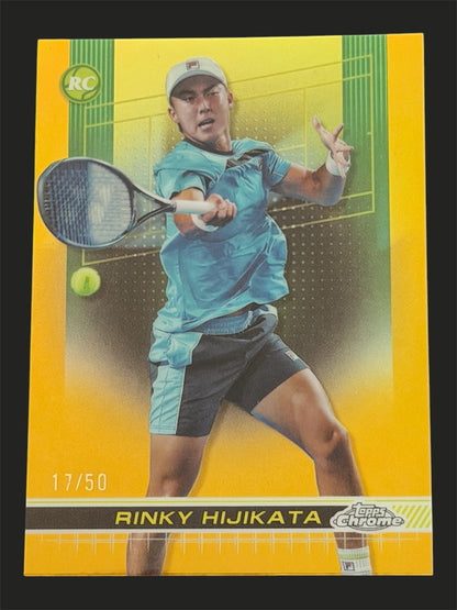2024 Topps Chrome Tennis Gold Refractor /50 Rinky Hijikata