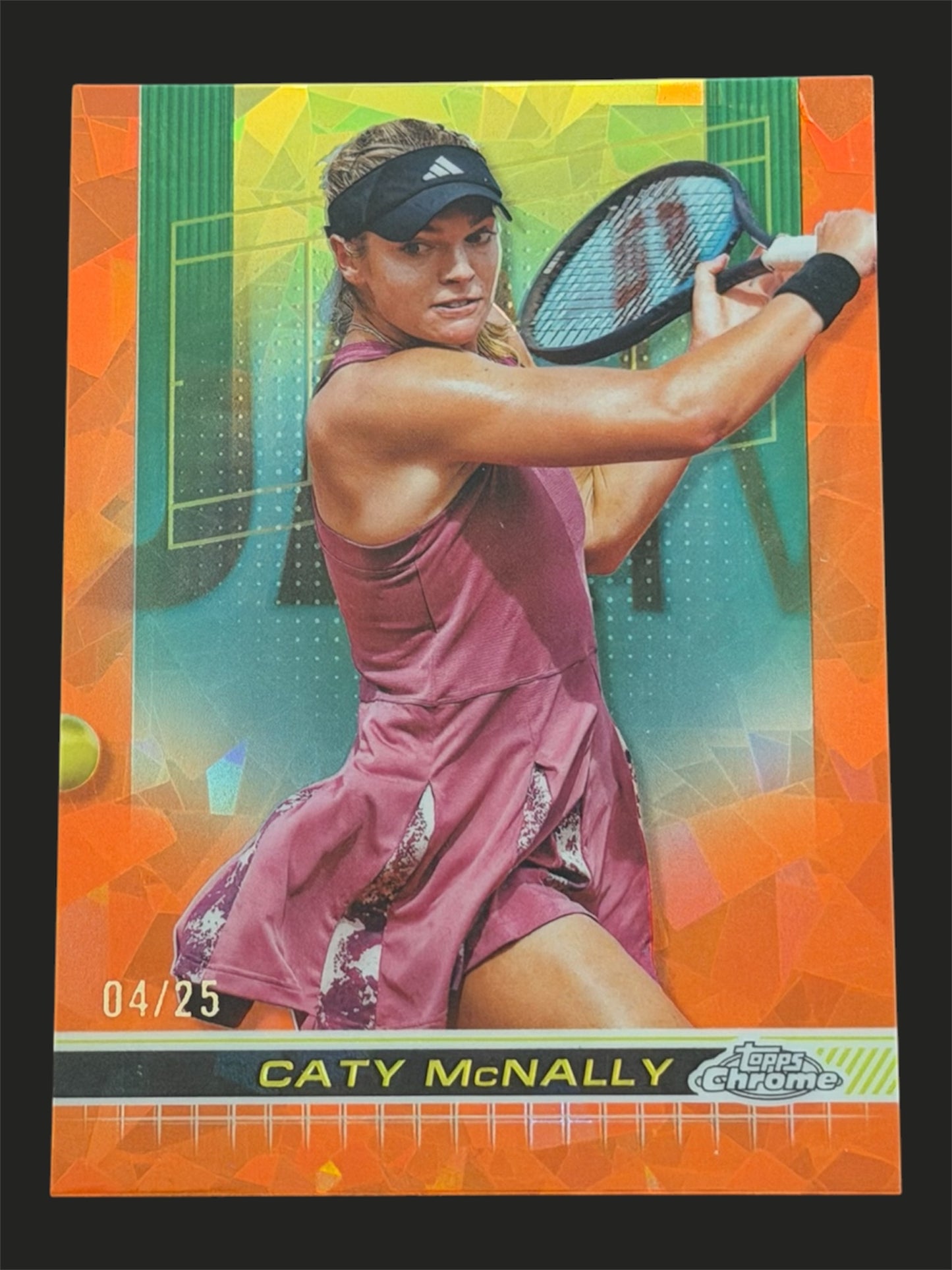 2024 Topps Chrome Sapphire Tennis Orange /25 Caty McNally