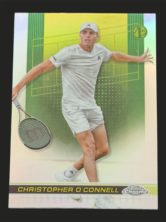 2024 Topps Chrome Christopher O'Connell — Refractor tennis card