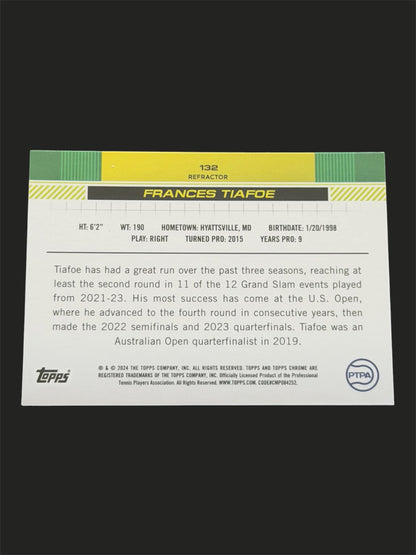 2024 Topps Chrome Refractor Frances Tiafoe