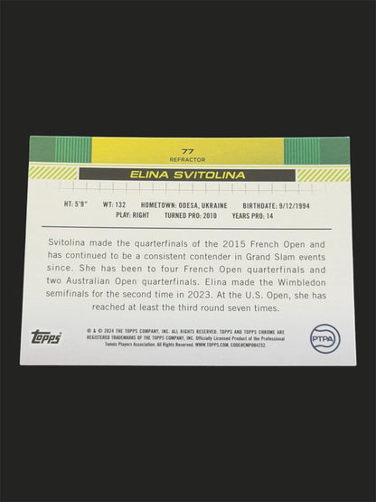 2024 Topps Chrome Refractor Elina Svitolina