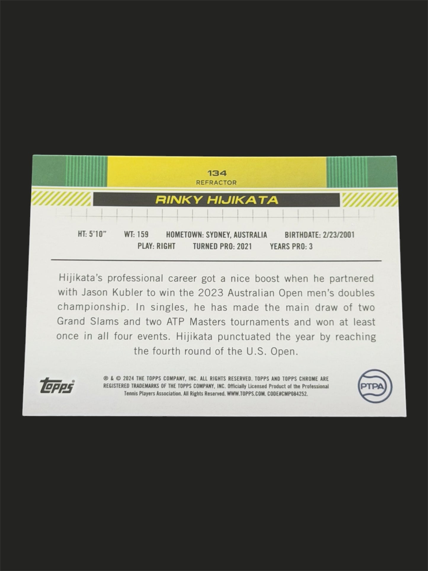 2024 Topps Chrome Refractor Rinky Hijikata
