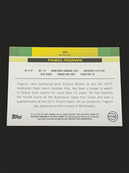 2024 Topps Chrome Refractor Fabio Fognini