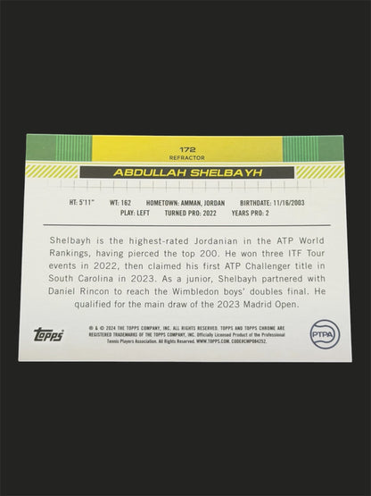 2024 Topps Chrome Refractor Abdullah Shelbayh