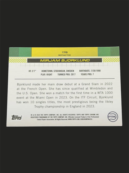 2024 Topps Chrome Refractor Mirjam Bjorklund
