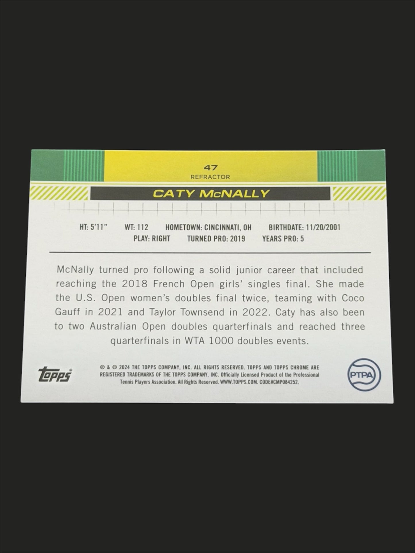 2024 Topps Chrome Refractor Caty McNally