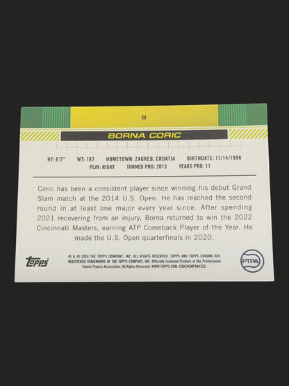 2024 Topps Chrome Prism Refractor Borna Coric
