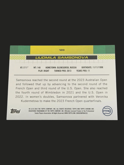 2024 Topps Chrome Prism Refractor Liudmila Samsonova