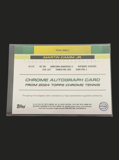 2024 Topps Chrome Tennis Auto Martin Damm Jr.