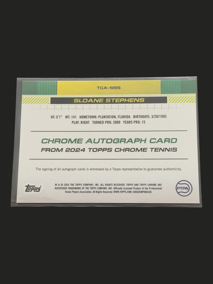 2024 Topps Chrome Tennis Auto Sloane Stephens