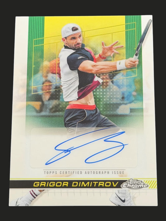 2024 Topps Chrome Tennis Auto Grigor Dimitrov