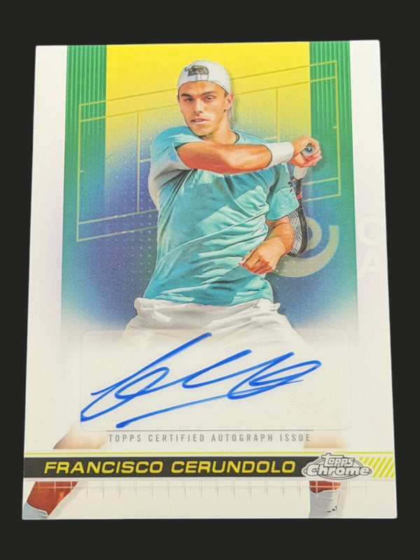 2024 Topps Chrome Tennis Auto Francisco Cerundolo