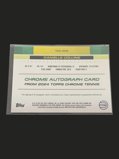 2024 Topps Chrome Tennis Auto Danielle Collins