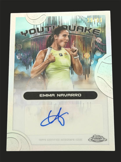 2025 Topps Chrome Youthquake Autograph 39/99 Emma Navarro