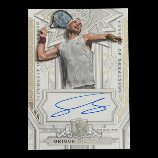 2024 Topps Royalty Grigor Dimitrov — Pursuit of Greatness Auto /75