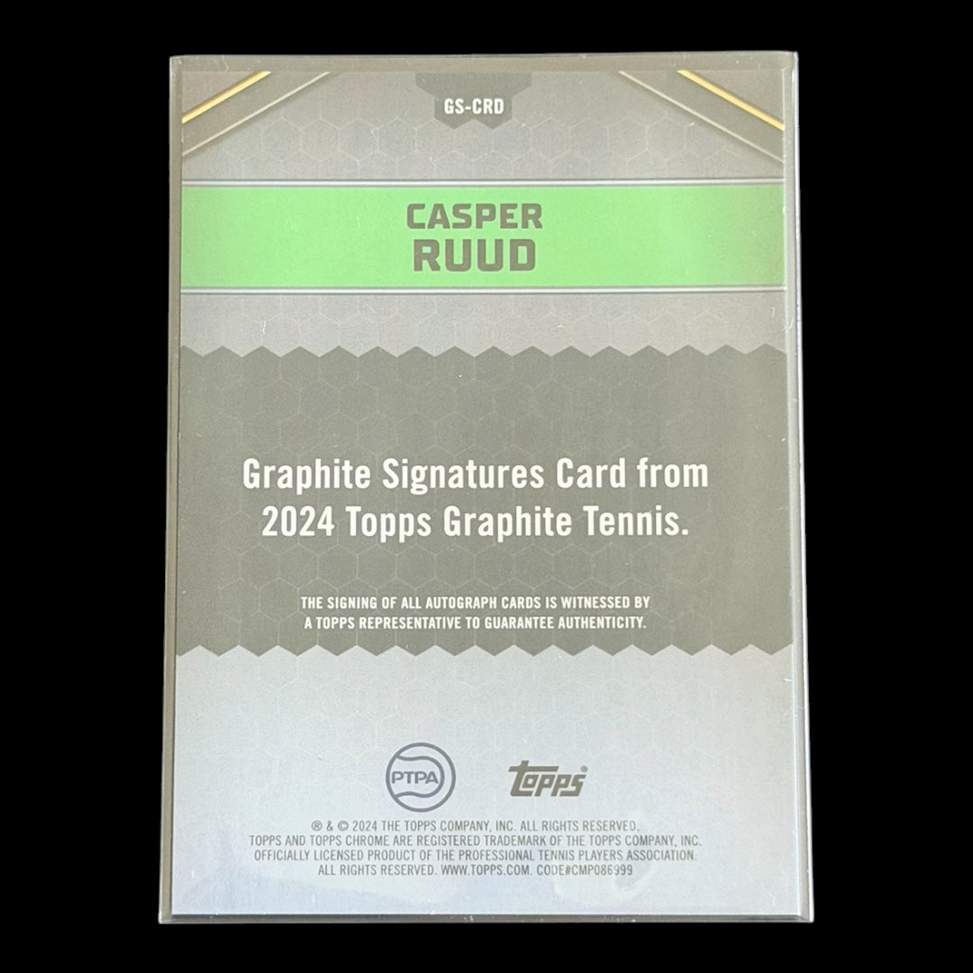 2024 Topps Graphite Casper Ruud — Auto