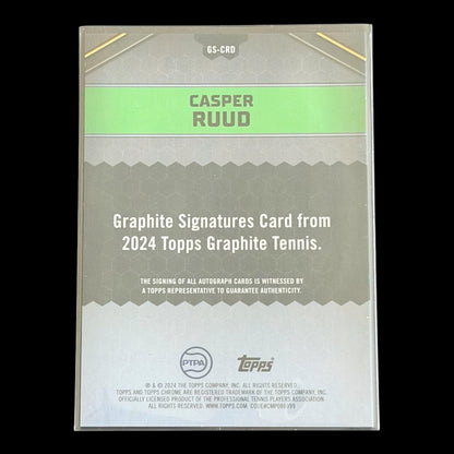 2024 Topps Graphite Casper Ruud — Auto