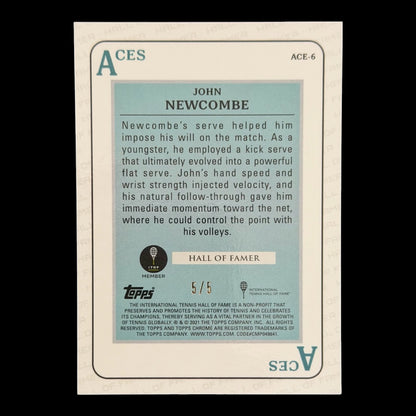 2021 Topps Chrome John Newcombe Red Aces /5
